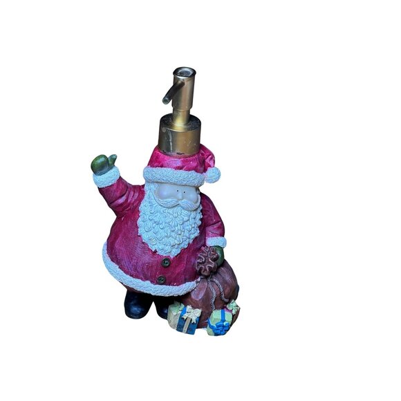 Santa Claus Liquid Soap Dispenser Refillable Holiday Decor For Kitchen Bathroom - Picture 6 of 6